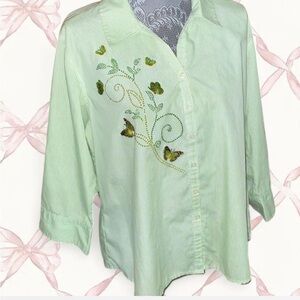 Y2K button down shirt